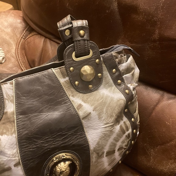 Sharif Brown and tan calf Leather shoulder Bag NWT… - Picture 4 of 12